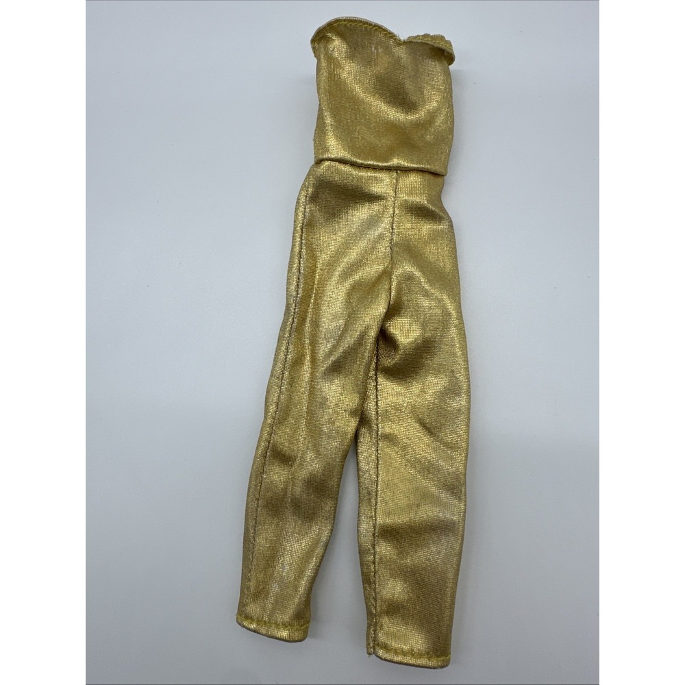 Vintage Jem and the Holograms Music Is Magic Gold Strapless Jumpsuit Outfit - Picture 9 of 15